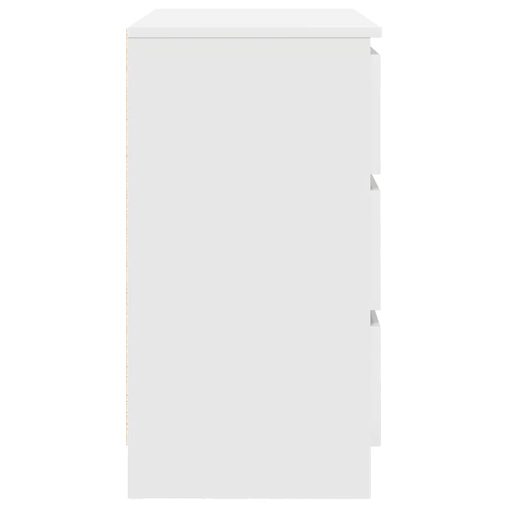 Komoda s ladicama bijela 71x35x84 cm konstruirano drvo