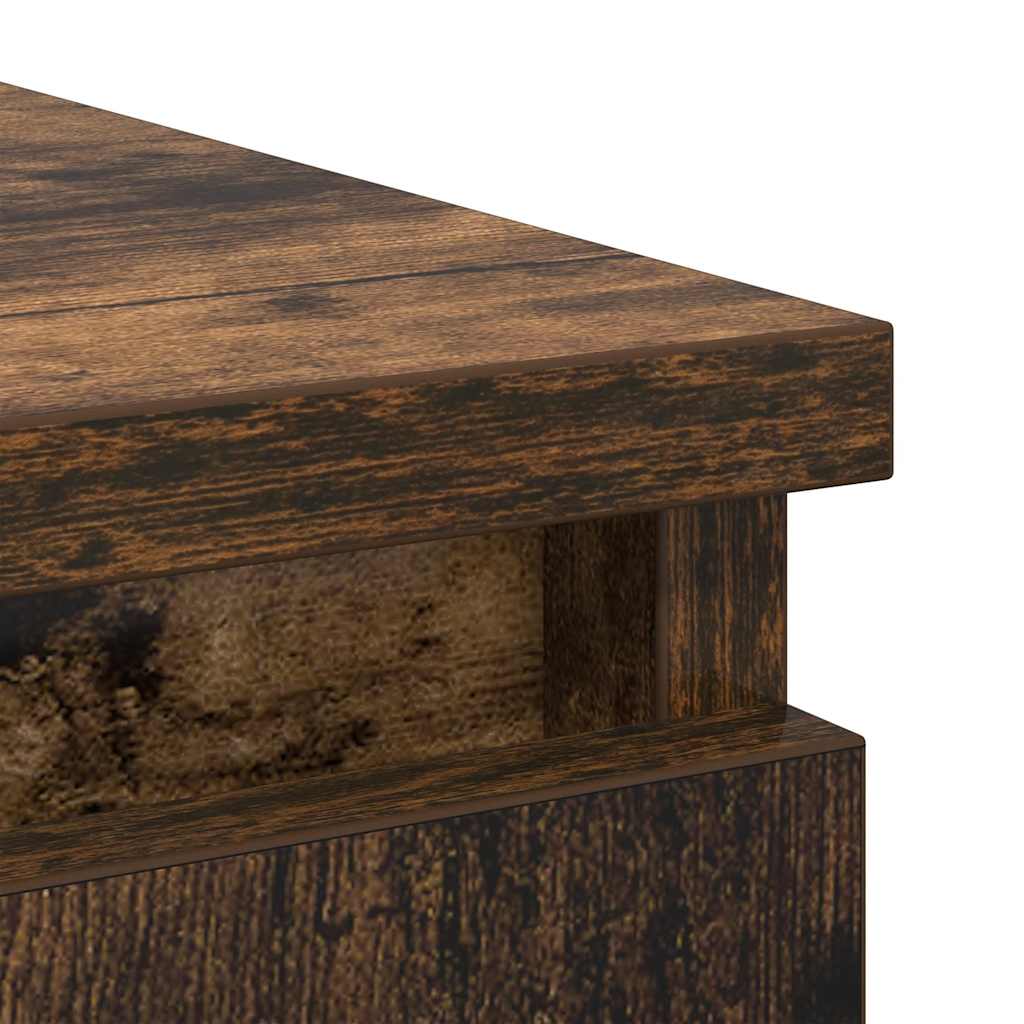 Komoda s ladicama dimljenog hrasta 71x35x65cm konstruirano drvo