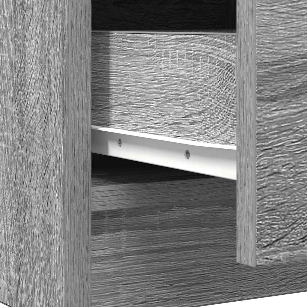 Komoda s ladicom siva sonoma 71x35x65 cm konstruirano drvo