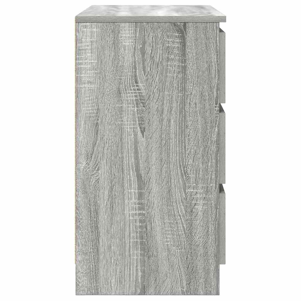 Komoda s ladicom siva sonoma 71x35x65 cm konstruirano drvo