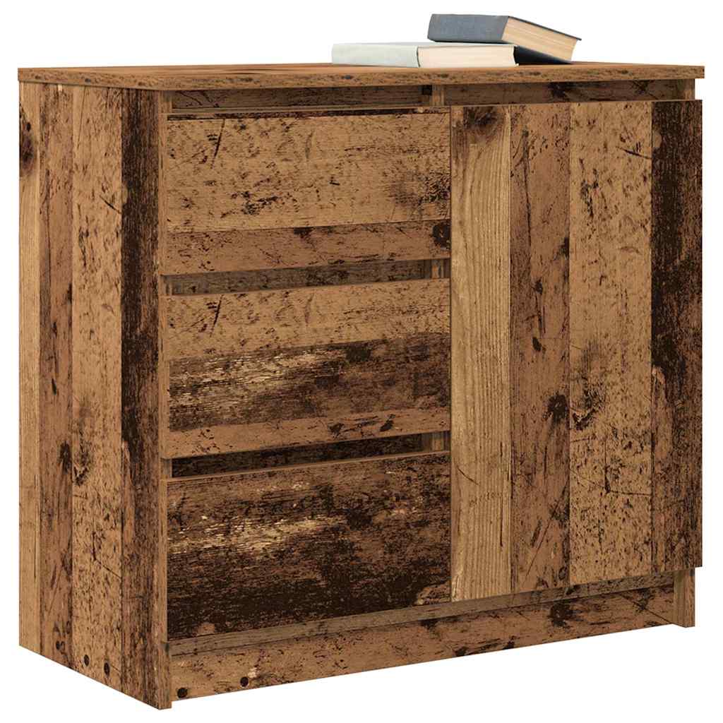 Komoda s ladicama staro drvo 71x35x65 cm konstruirano drvo