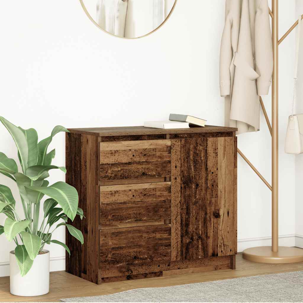 Komoda s ladicama staro drvo 71x35x65 cm konstruirano drvo