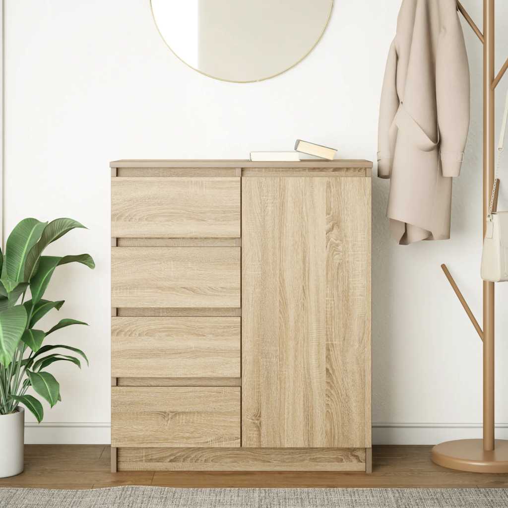 Komoda s ladicama sonoma hrast 71x35x84 cm izrađeno drvo