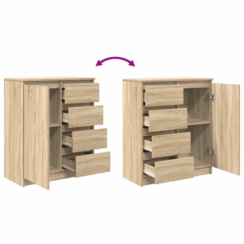 Komoda s ladicama sonoma hrast 71x35x84 cm izrađeno drvo