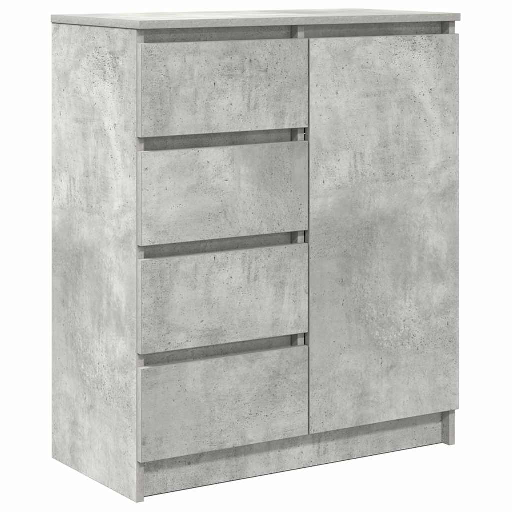 Komoda s ladicama beton siva 71x35x84 cm konstruirano drvo