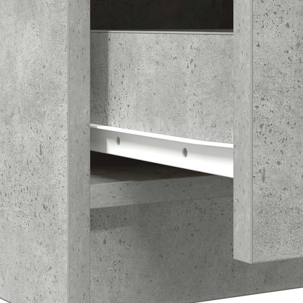 Komoda s ladicama beton siva 71x35x84 cm konstruirano drvo
