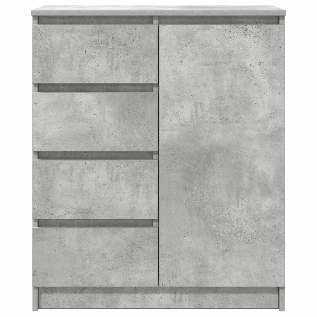Komoda s ladicama beton siva 71x35x84 cm konstruirano drvo