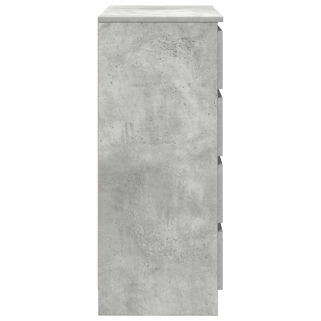 Komoda s ladicama beton siva 71x35x84 cm konstruirano drvo