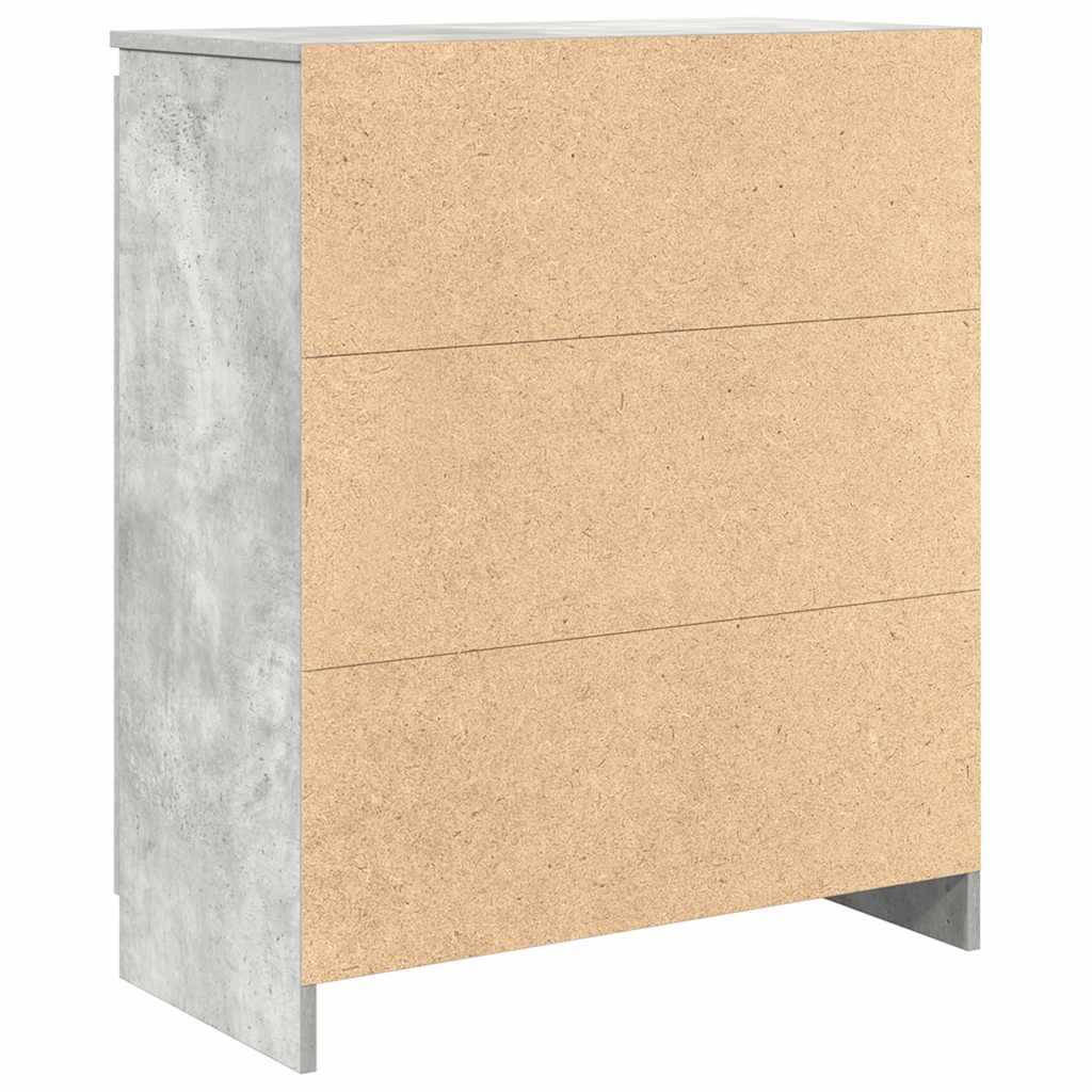 Komoda s ladicama beton siva 71x35x84 cm konstruirano drvo