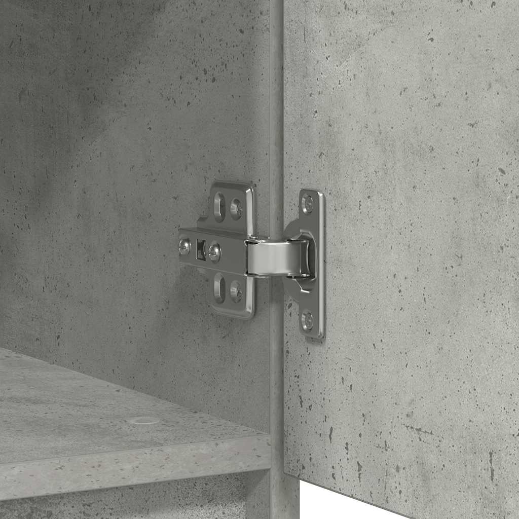 Komoda s ladicama beton siva 71x35x84 cm konstruirano drvo