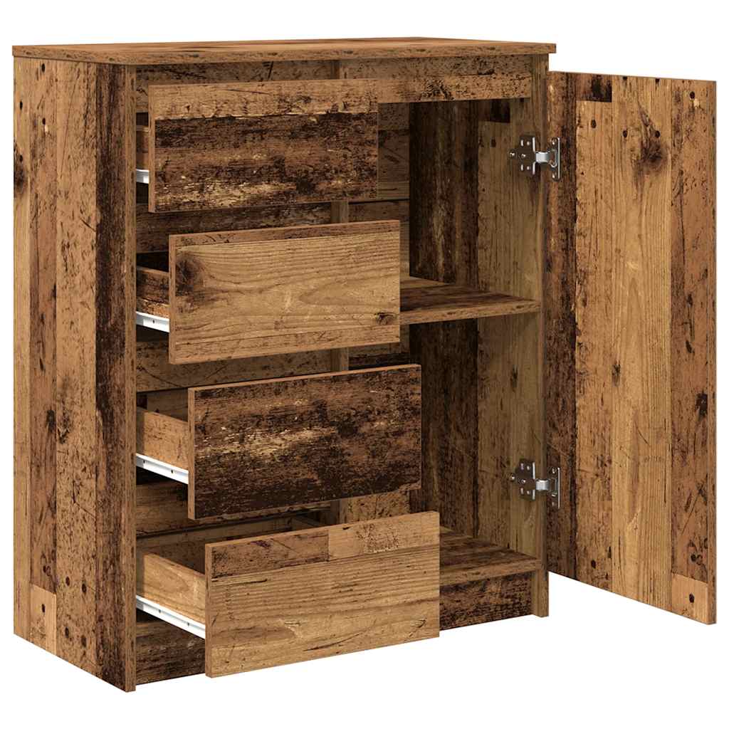 Komoda s ladicama staro drvo 71x35x84 cm konstruirano drvo