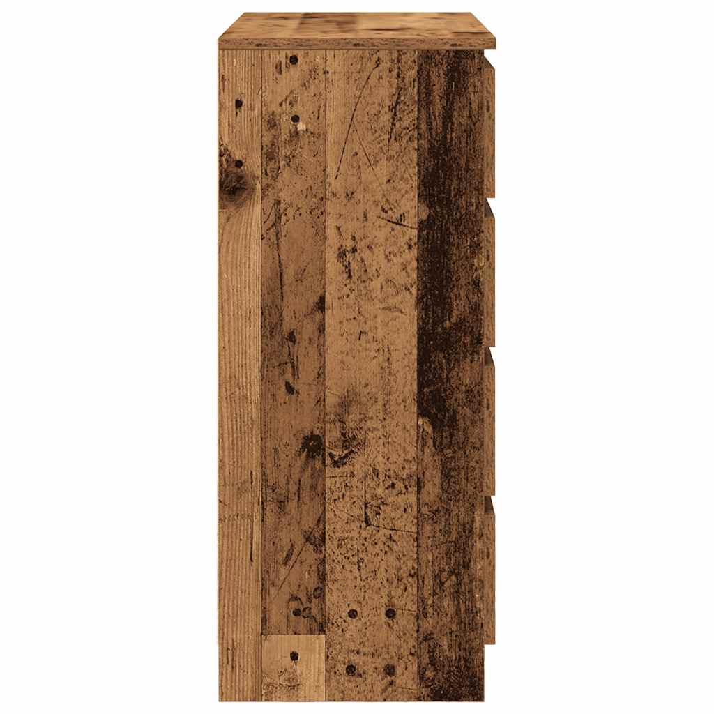 Komoda s ladicama staro drvo 71x35x84 cm konstruirano drvo