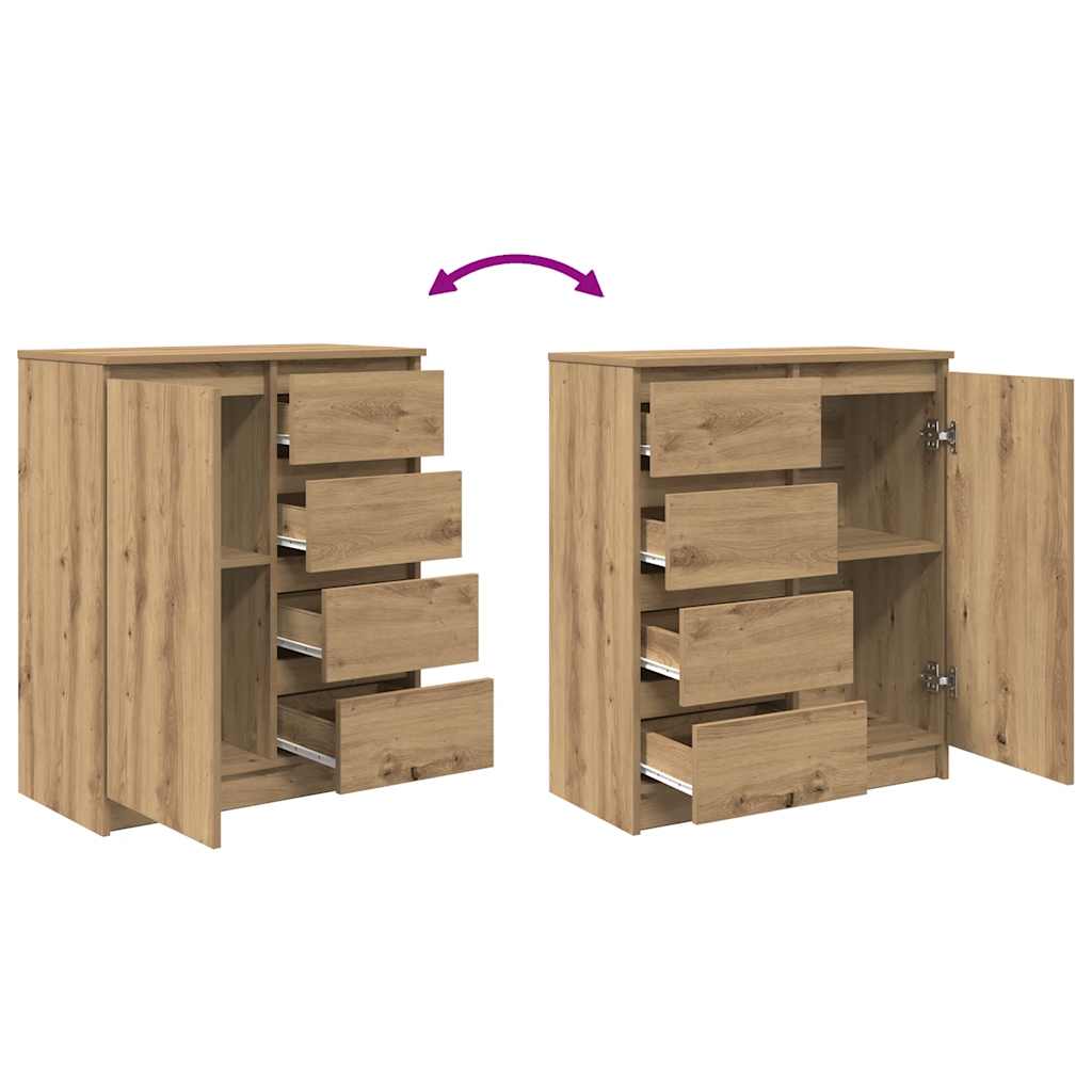 Komoda s ladicama Artisan hrast 71x35x84 cm izrađeno drvo