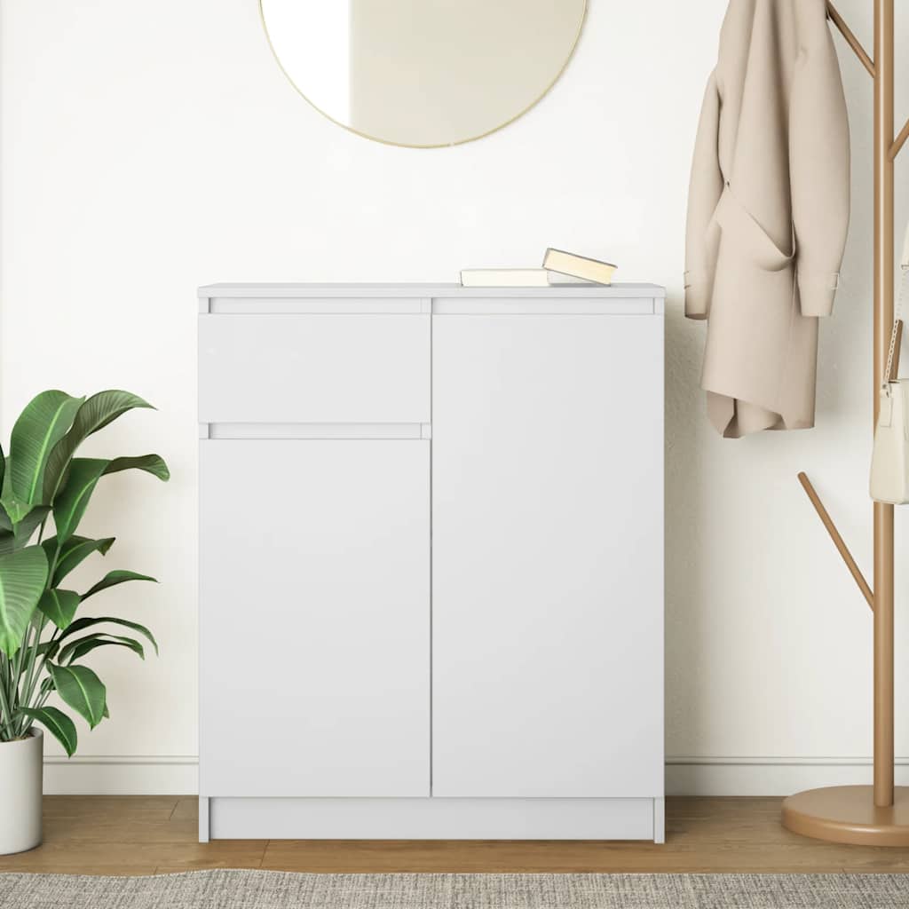 Komoda s ladicama bijela 71x35x84 cm konstruirano drvo