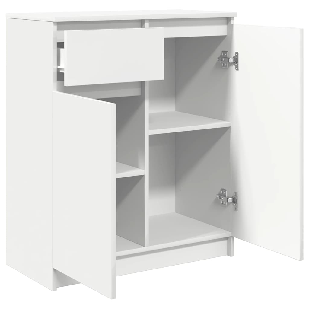 Komoda s ladicama bijela 71x35x84 cm konstruirano drvo