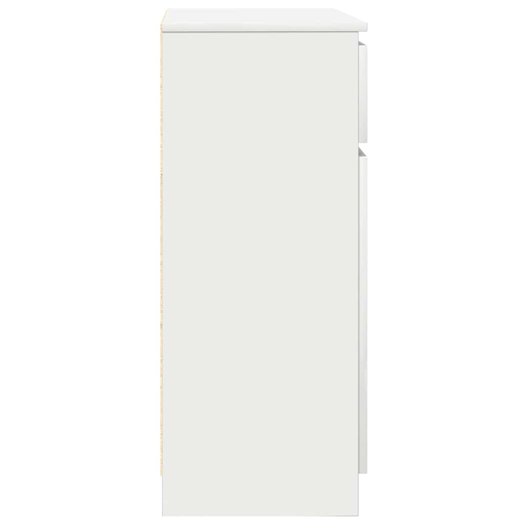 Komoda s ladicama bijela 71x35x84 cm konstruirano drvo