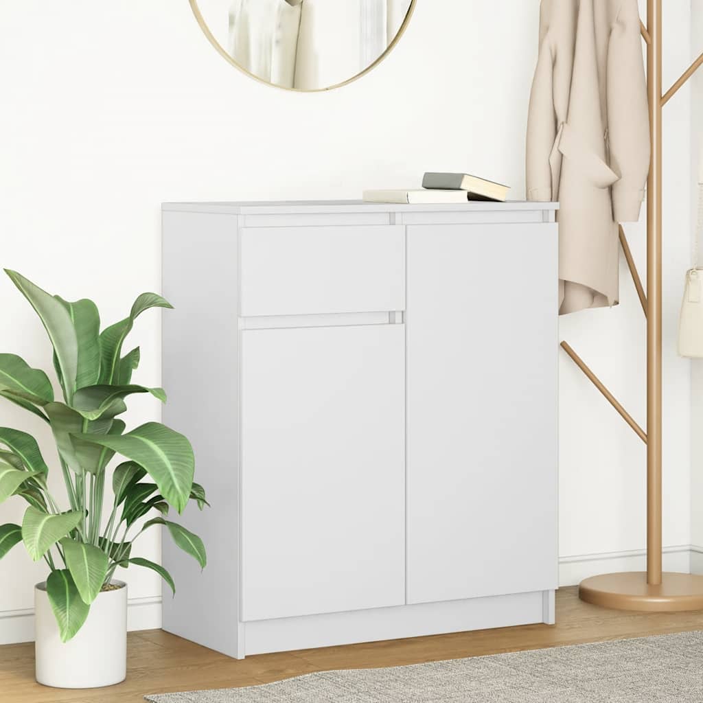 Komoda s ladicama bijela 71x35x84 cm konstruirano drvo
