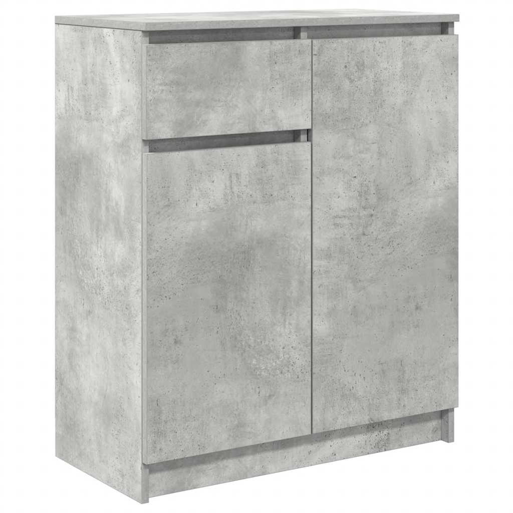 Komoda s ladicama beton siva 71x35x84 cm konstruirano drvo