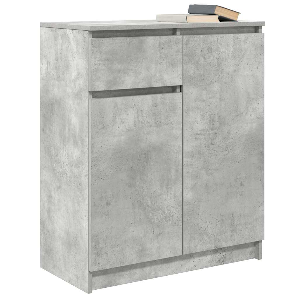 Komoda s ladicama beton siva 71x35x84 cm konstruirano drvo