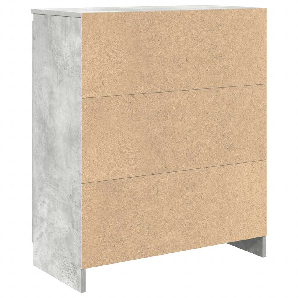 Komoda s ladicama beton siva 71x35x84 cm konstruirano drvo