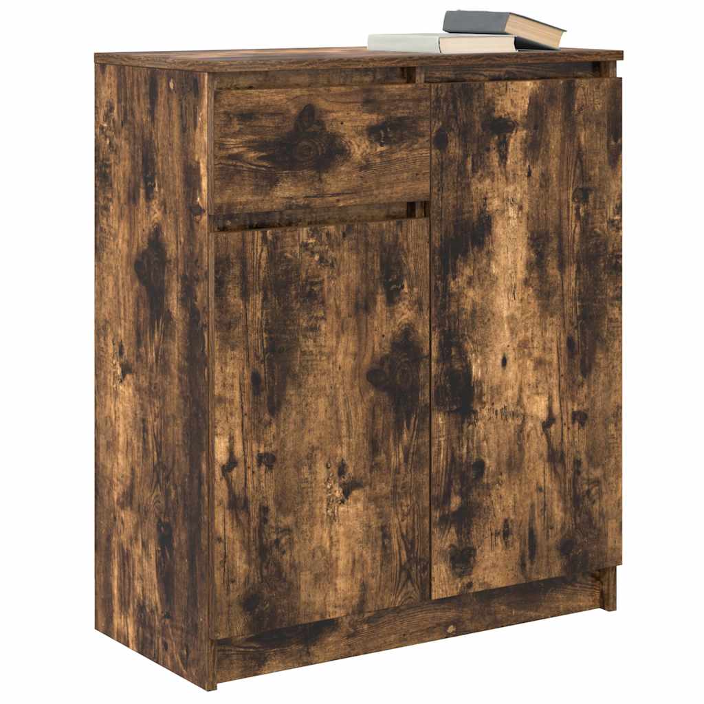 Komoda s ladicama dimljenog hrasta 71x35x84cm konstruirano drvo