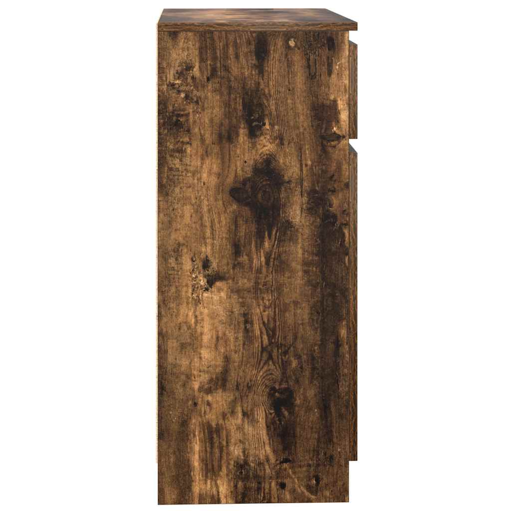 Komoda s ladicama dimljenog hrasta 71x35x84cm konstruirano drvo