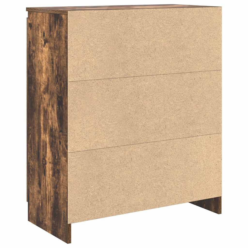 Komoda s ladicama dimljenog hrasta 71x35x84cm konstruirano drvo