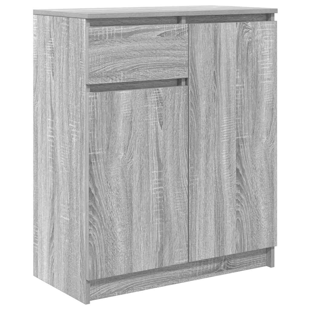 Komoda s ladicom siva sonoma 71x35x84 cm konstruirano drvo