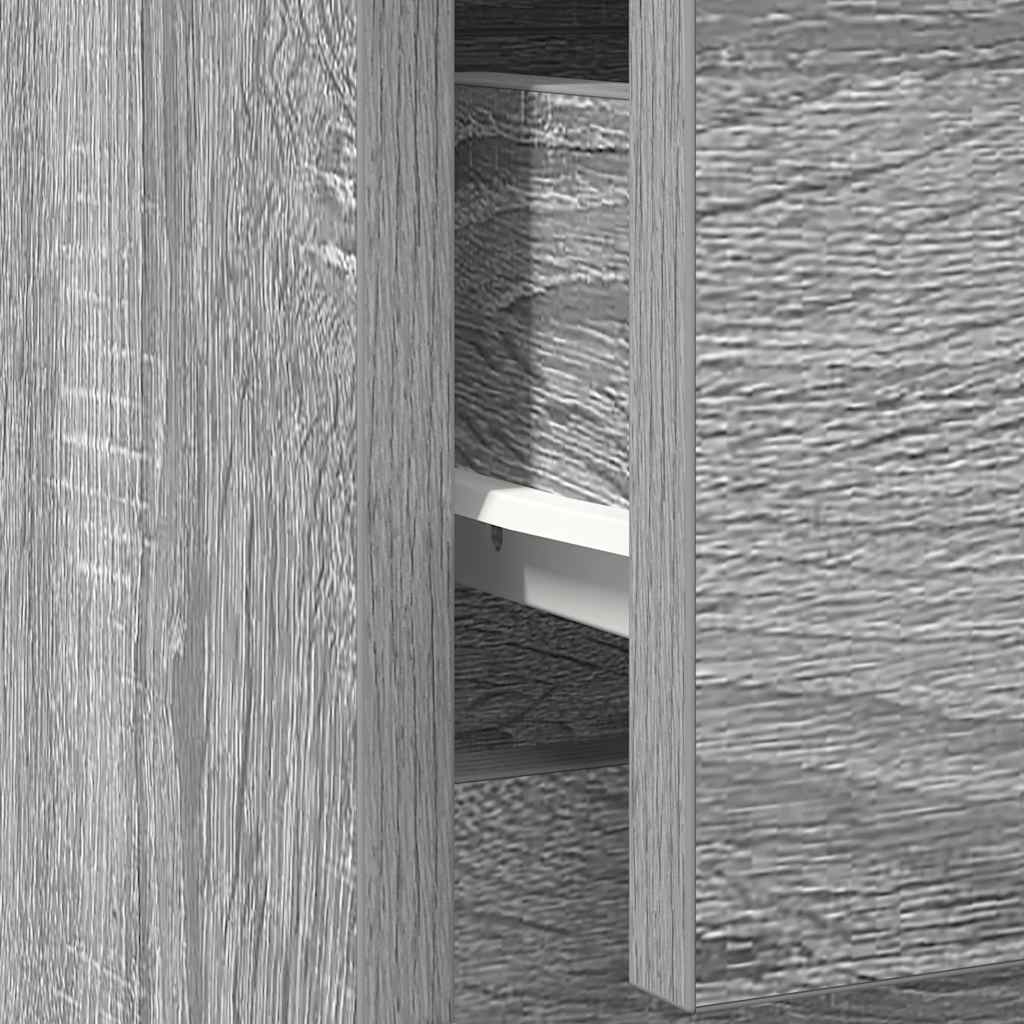 Komoda s ladicom siva sonoma 71x35x84 cm konstruirano drvo
