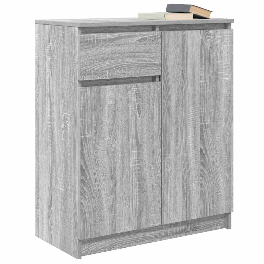 Komoda s ladicom siva sonoma 71x35x84 cm konstruirano drvo