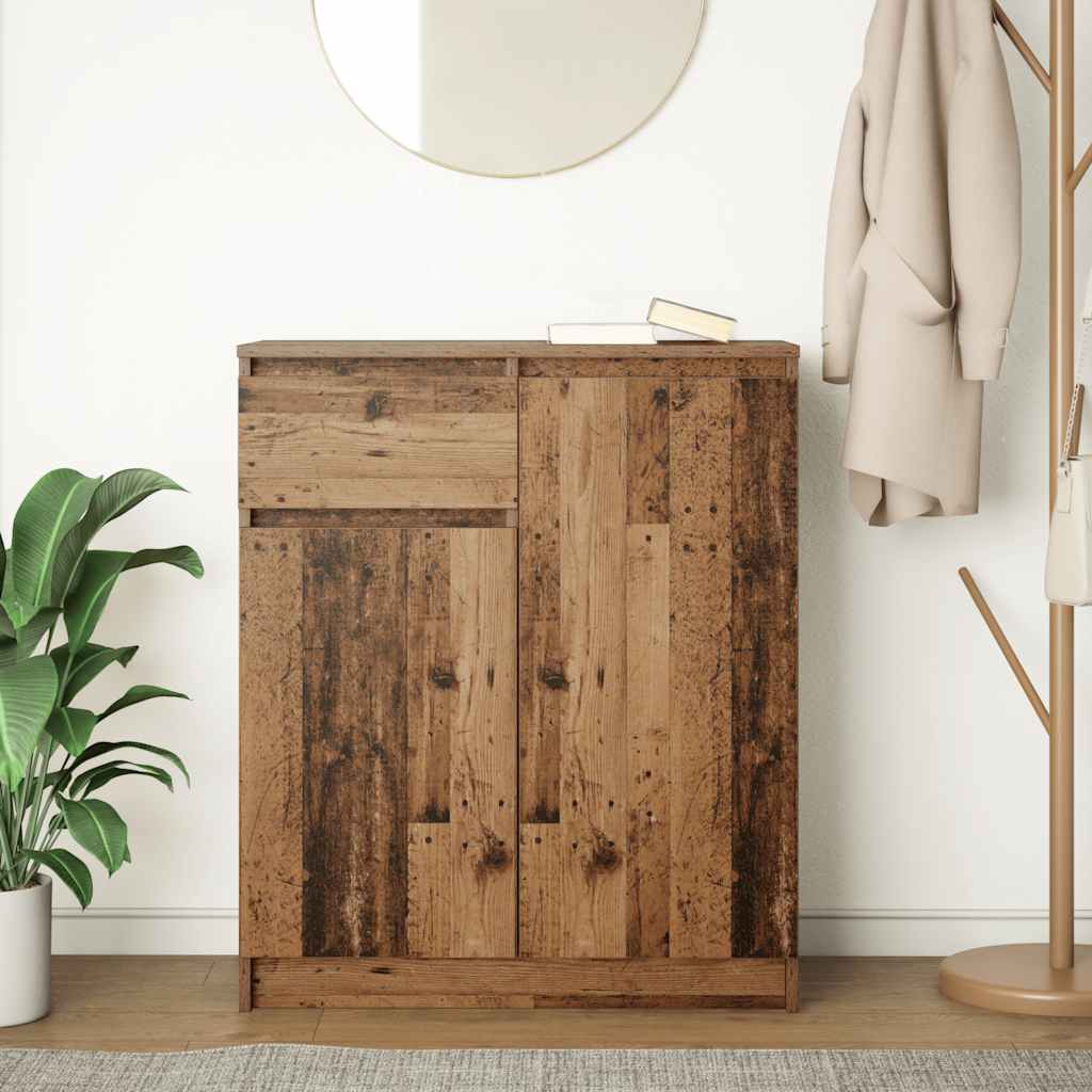 Komoda s ladicama staro drvo 71x35x84 cm konstruirano drvo
