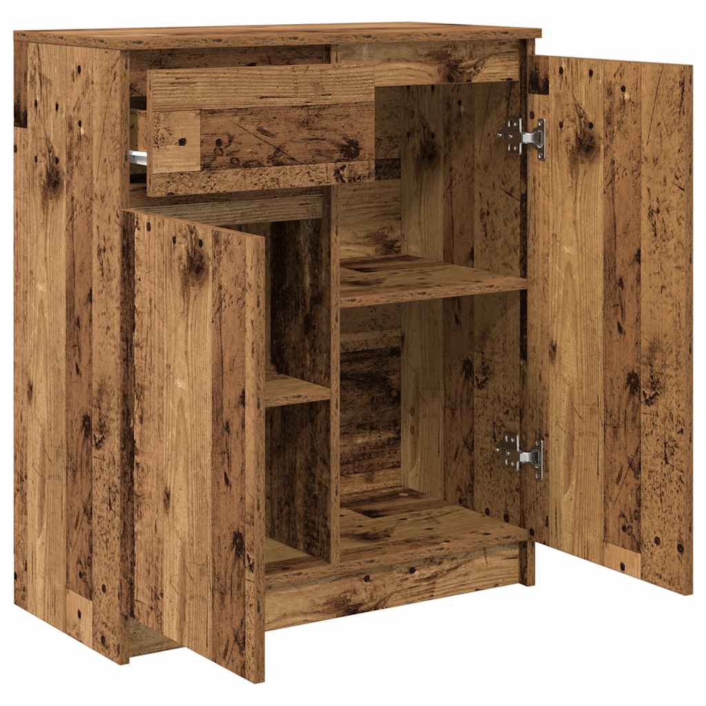 Komoda s ladicama staro drvo 71x35x84 cm konstruirano drvo