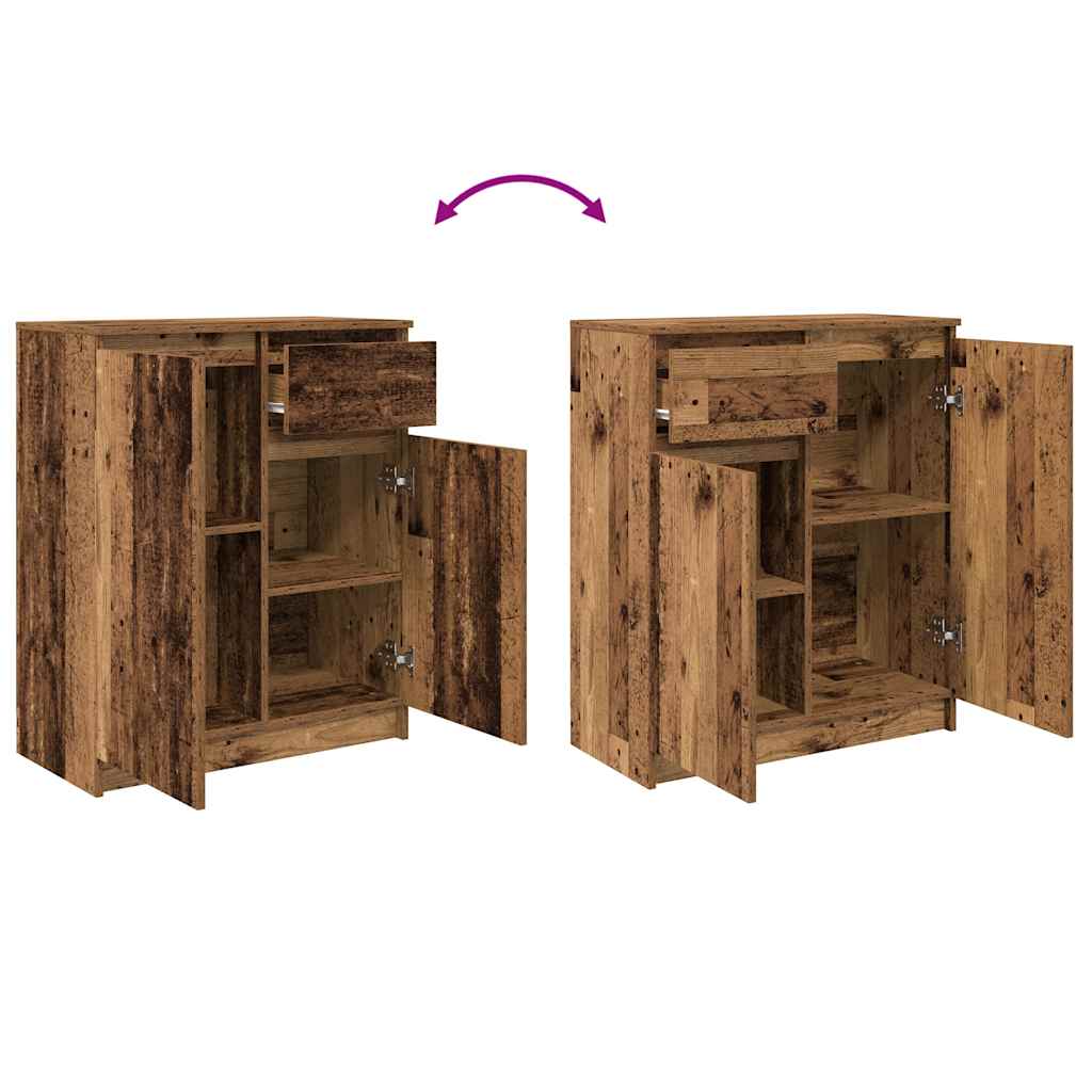 Komoda s ladicama staro drvo 71x35x84 cm konstruirano drvo