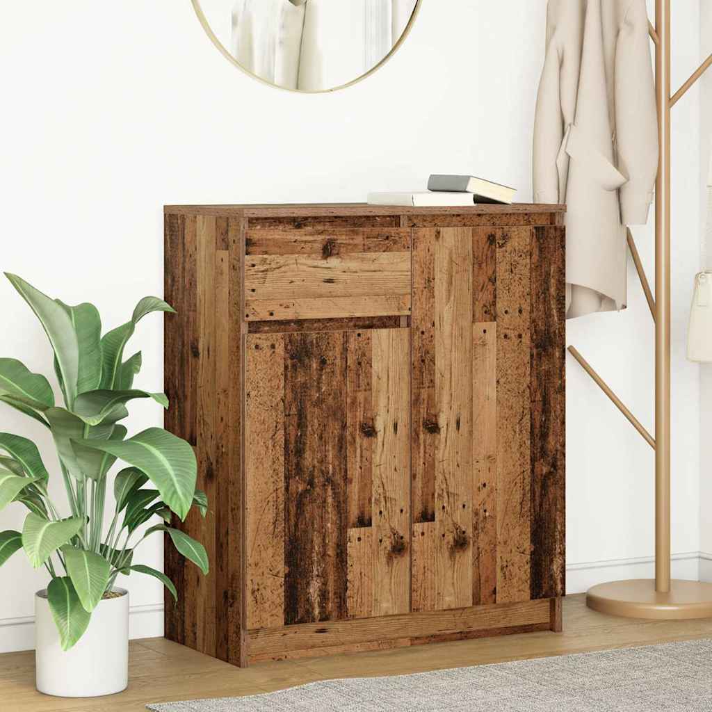 Komoda s ladicama staro drvo 71x35x84 cm konstruirano drvo