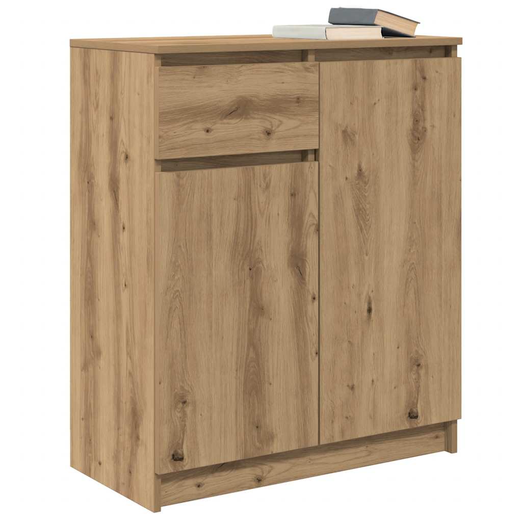 Komoda s ladicama artisan hrast 71x35x84 cm konstruirano drvo