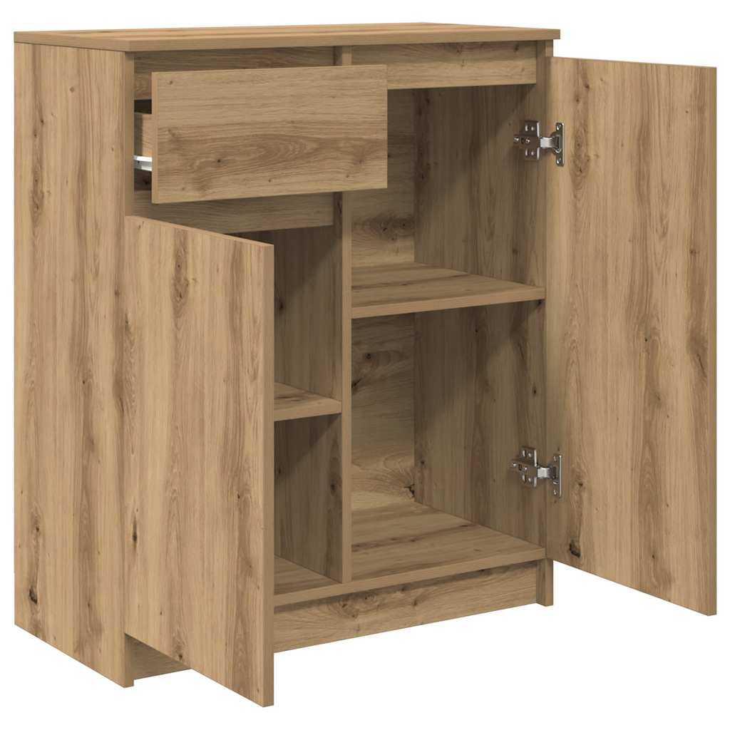 Komoda s ladicama artisan hrast 71x35x84 cm konstruirano drvo