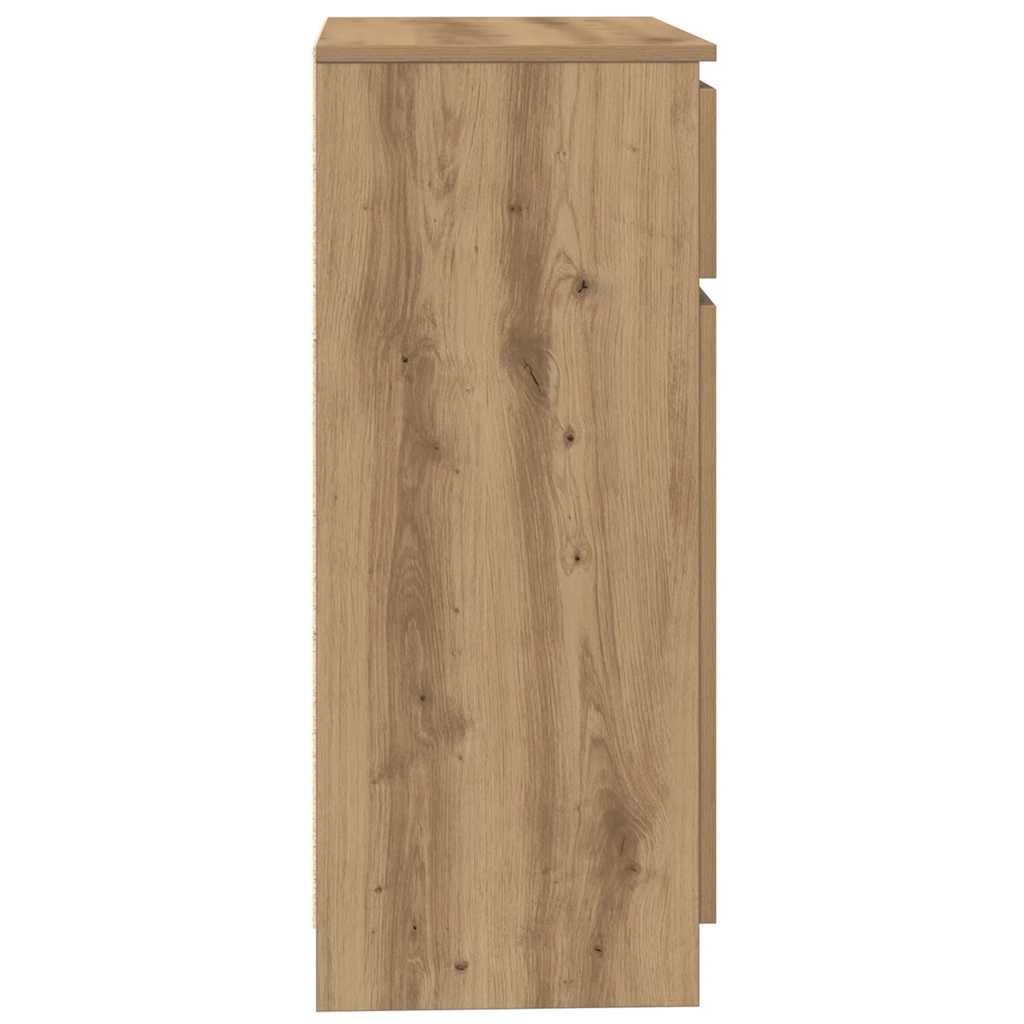 Komoda s ladicama artisan hrast 71x35x84 cm konstruirano drvo