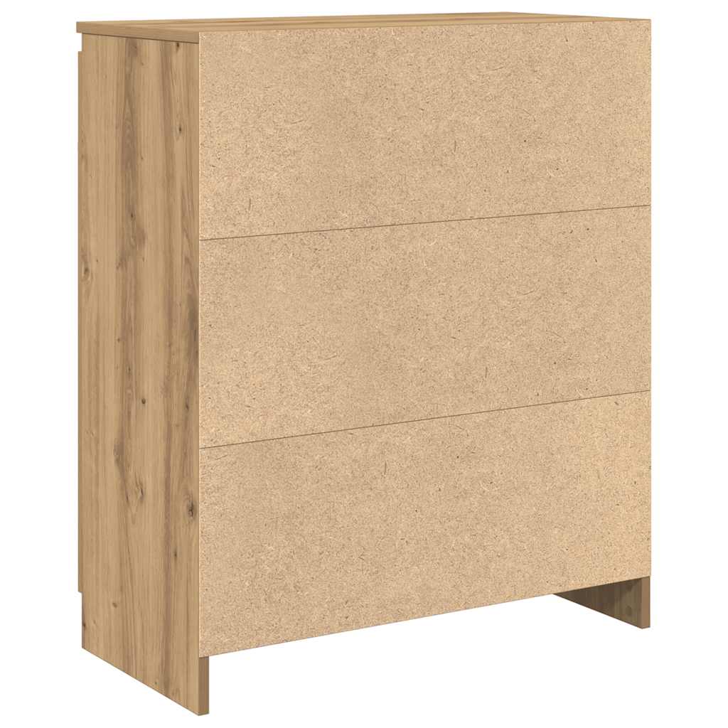 Komoda s ladicama artisan hrast 71x35x84 cm konstruirano drvo