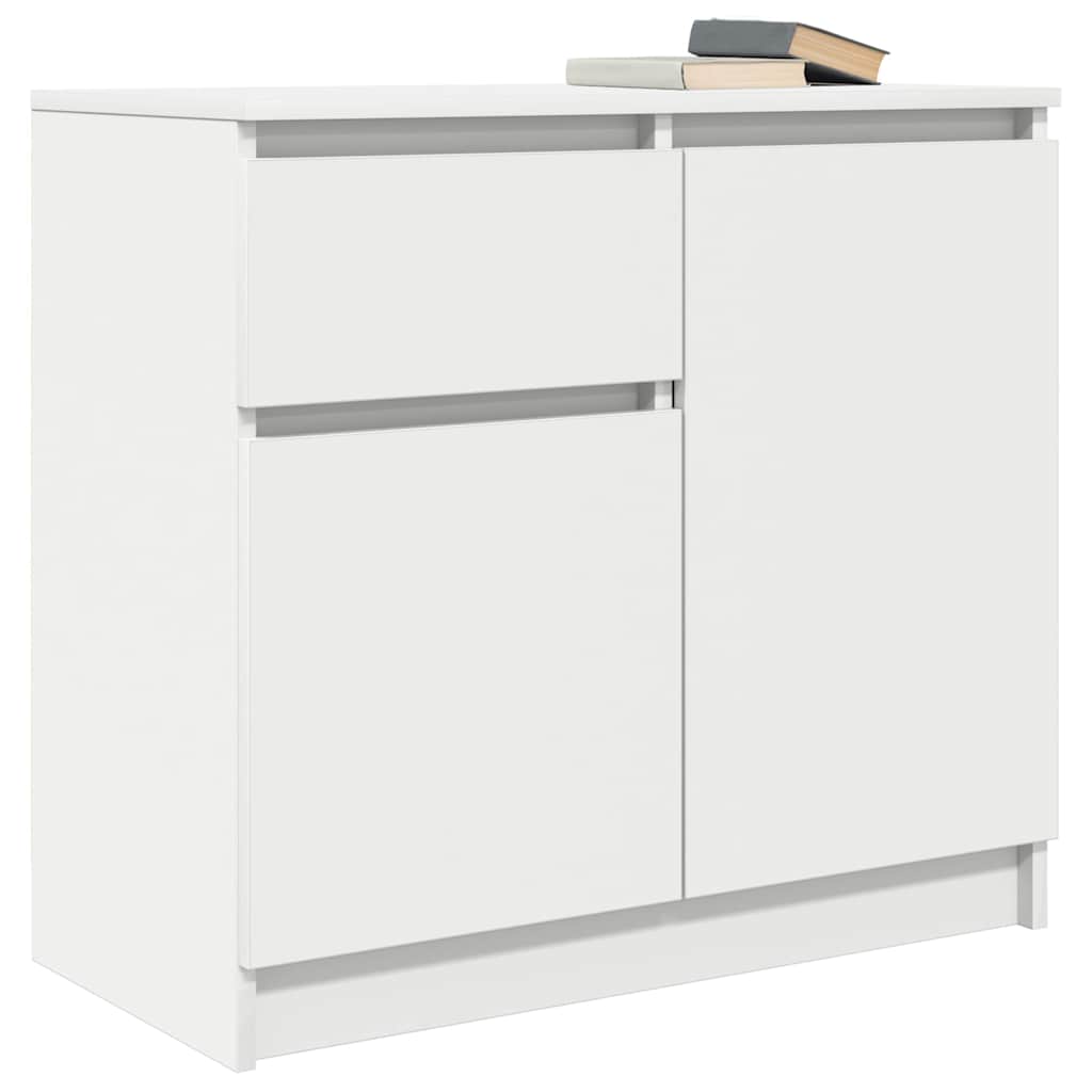 Komoda s ladicama bijela 71x35x84 cm konstruirano drvo
