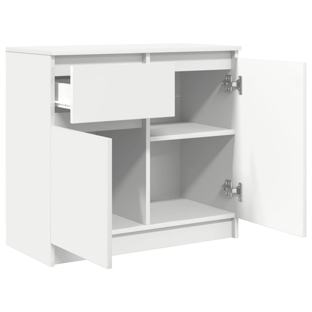 Komoda s ladicama bijela 71x35x84 cm konstruirano drvo