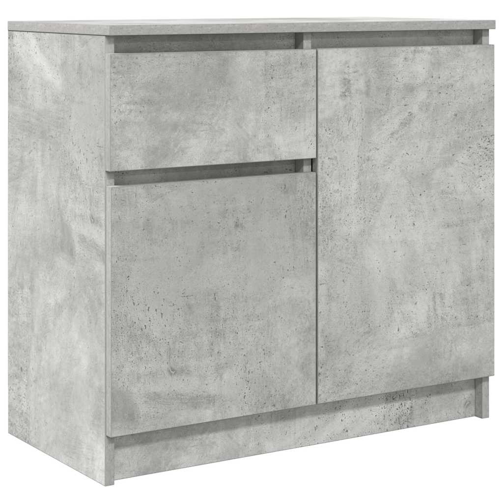 Komoda s ladicama beton siva 71x35x65 cm konstruirano drvo