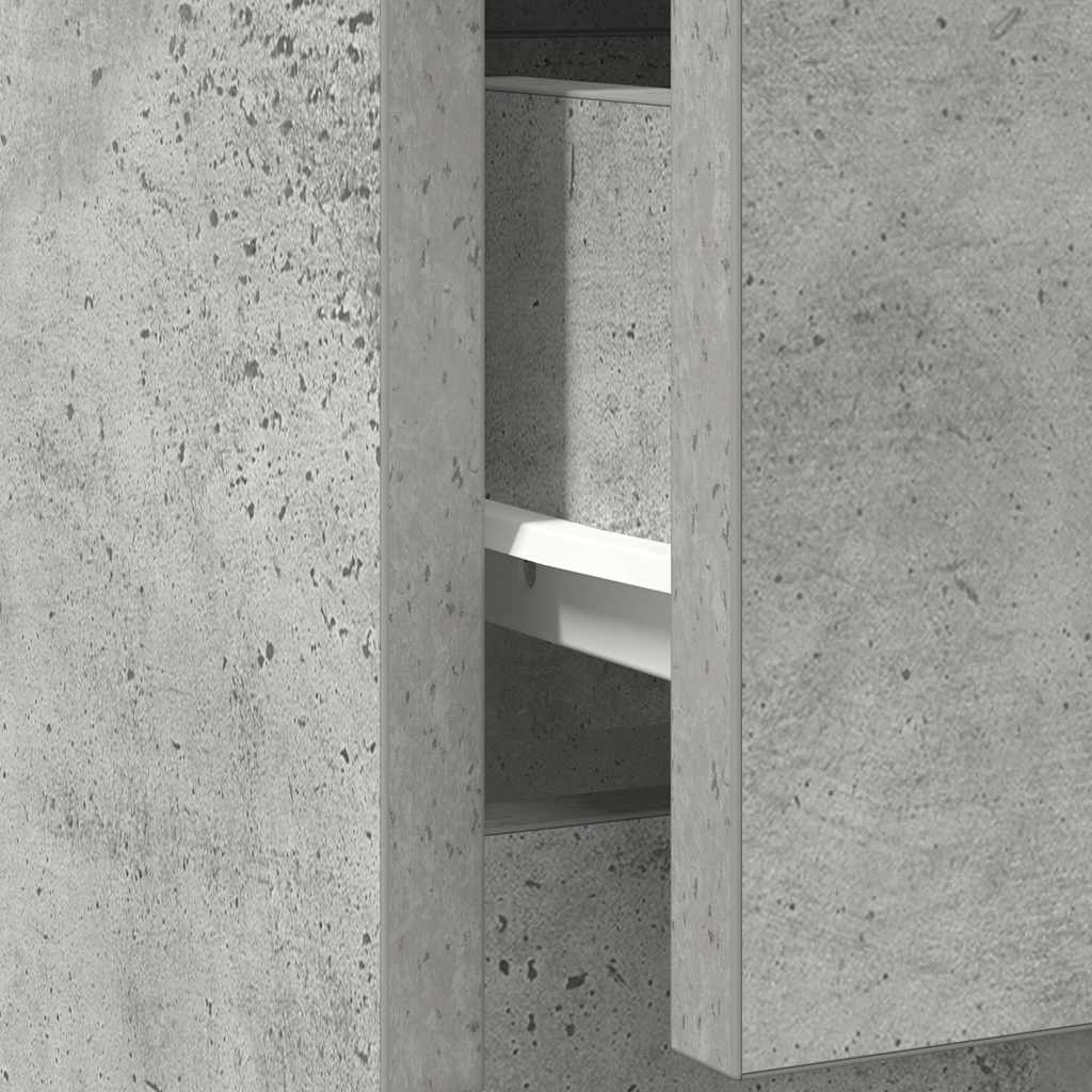 Komoda s ladicama beton siva 71x35x65 cm konstruirano drvo