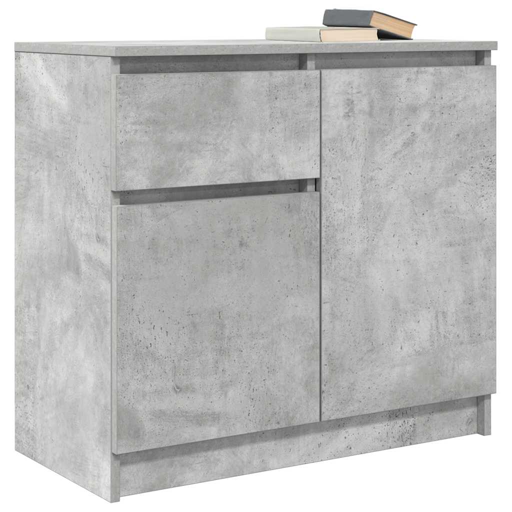 Komoda s ladicama beton siva 71x35x65 cm konstruirano drvo