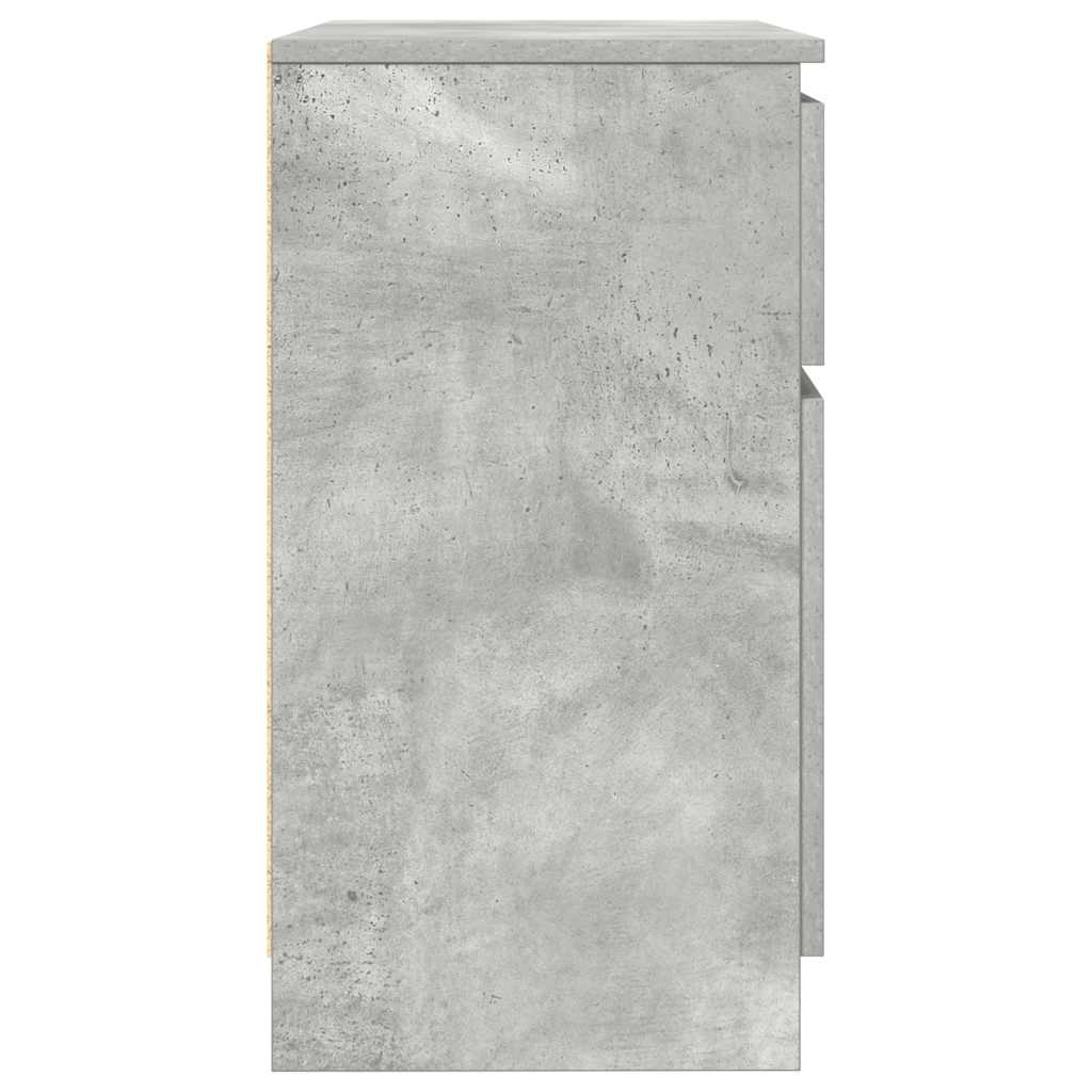 Komoda s ladicama beton siva 71x35x65 cm konstruirano drvo