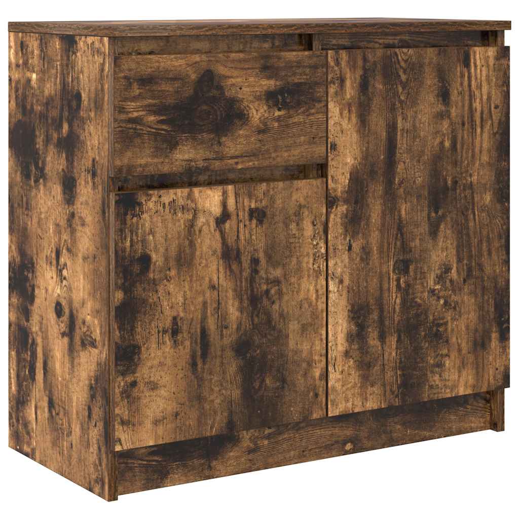 Komoda s ladicama dimljenog hrasta 71x35x65cm konstruirano drvo