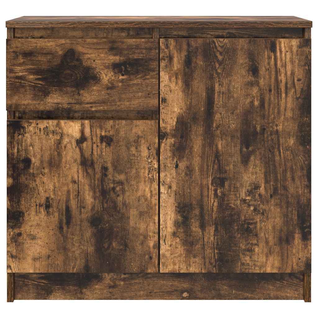 Komoda s ladicama dimljenog hrasta 71x35x65cm konstruirano drvo