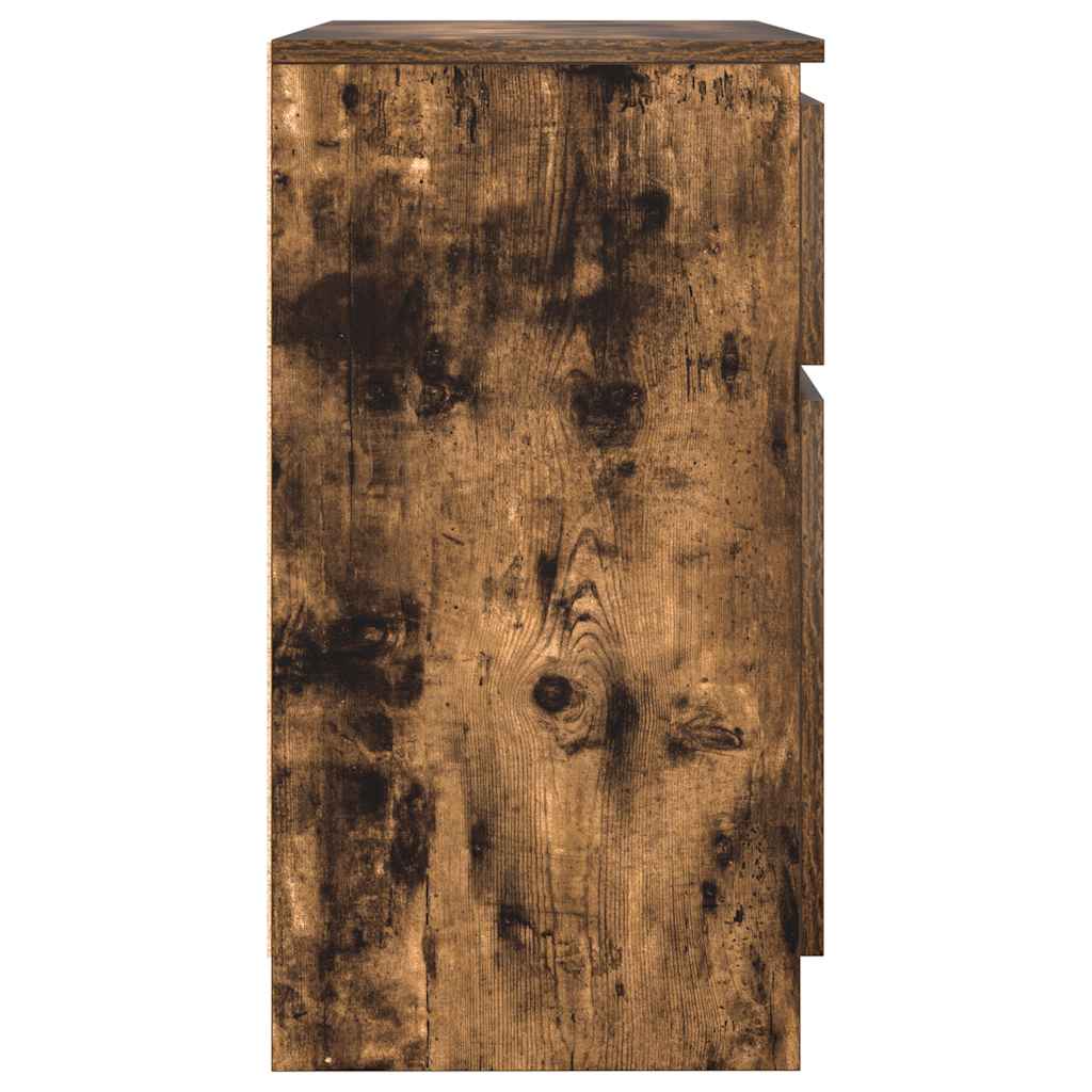 Komoda s ladicama dimljenog hrasta 71x35x65cm konstruirano drvo