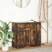 Komoda s ladicama dimljenog hrasta 71x35x65cm konstruirano drvo