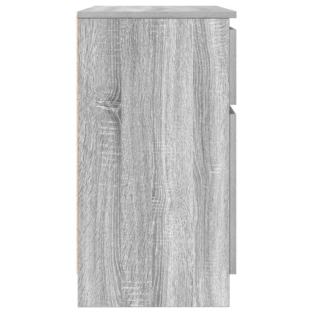 Komoda s ladicom siva sonoma 71x35x65 cm konstruirano drvo