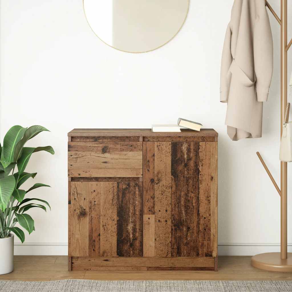 Komoda s ladicama staro drvo 71x35x65 cm konstruirano drvo